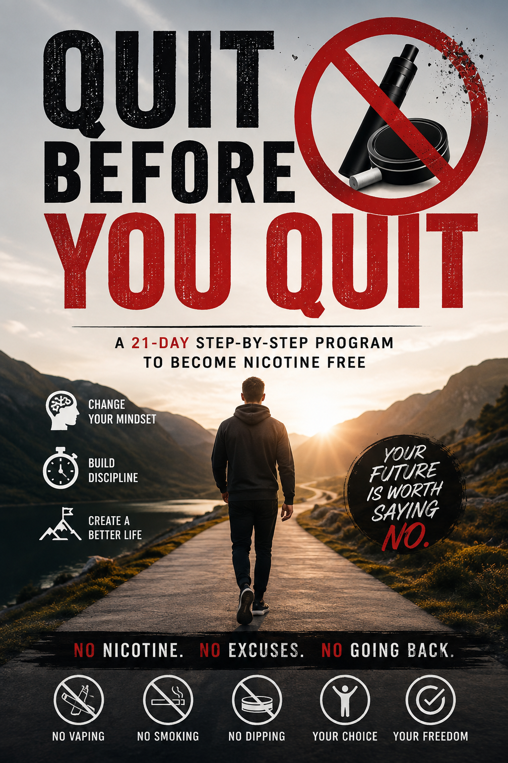 Nicotine Free Step By Step Program (Quit Before You Quit)