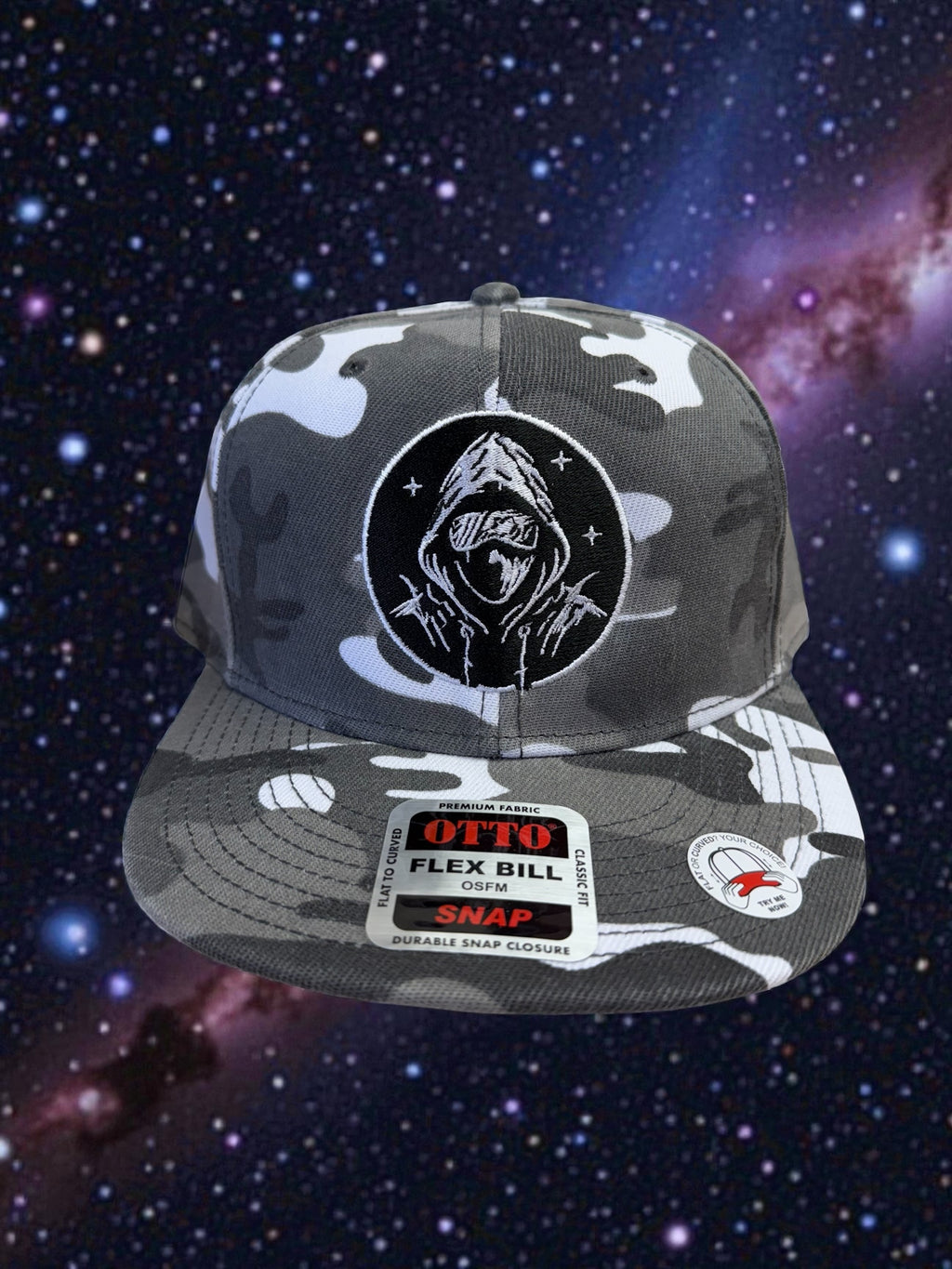 Interspace Camo Hat (B&W Logo)