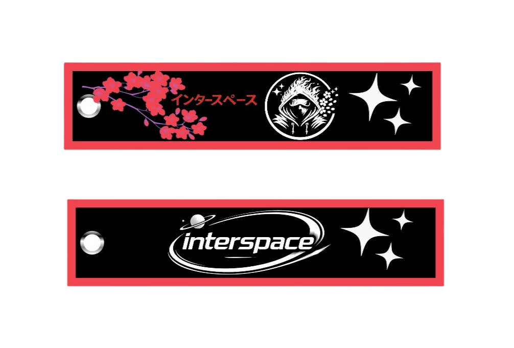 Japanese Cherry Blossom Interspace Key Chain